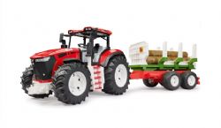 BRUDER - TRACTEUR ROADMAX AVEC REMORQUE FORESTIÈRE #03453